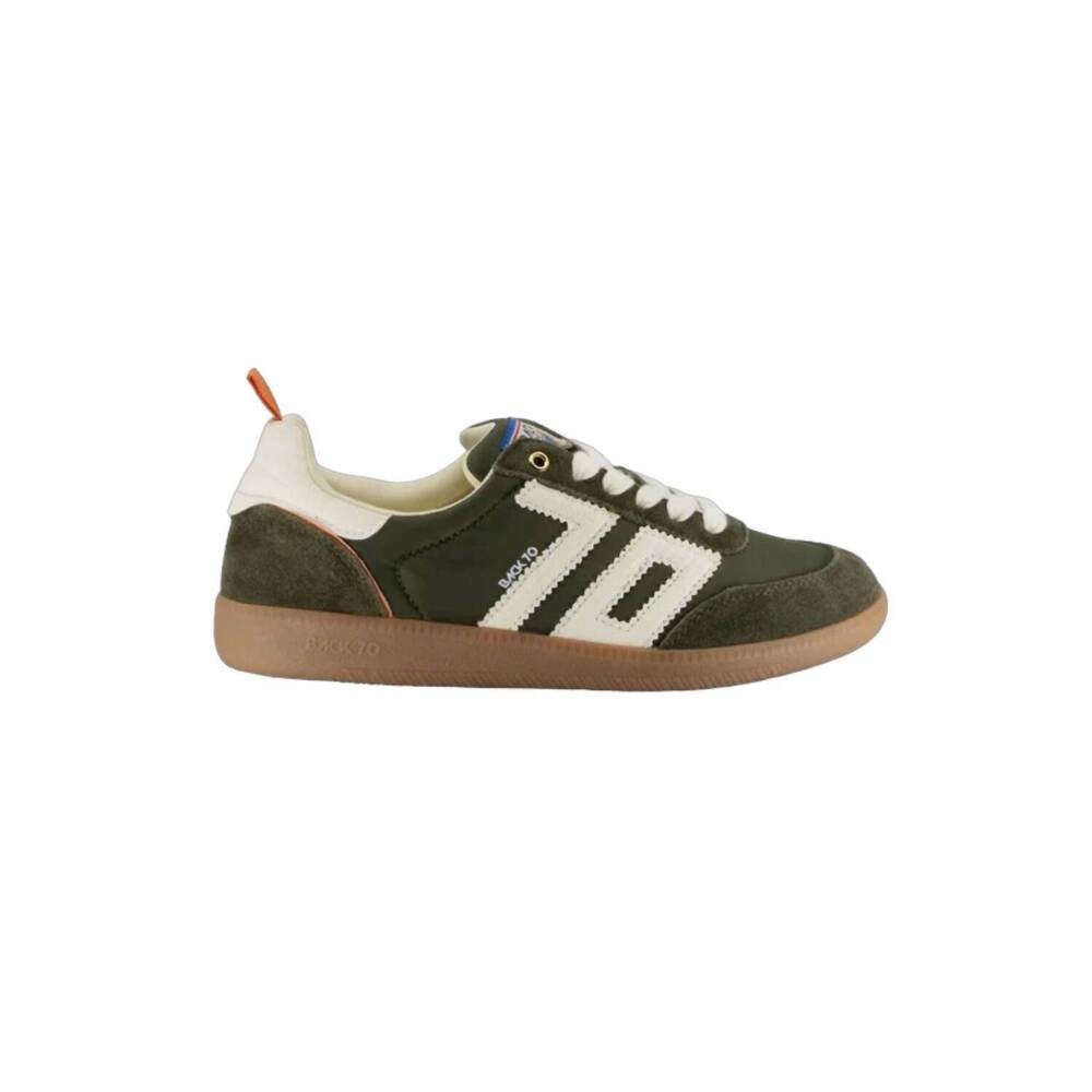 NEW BACK 70 women's ghost n sneaker in olive orange milk